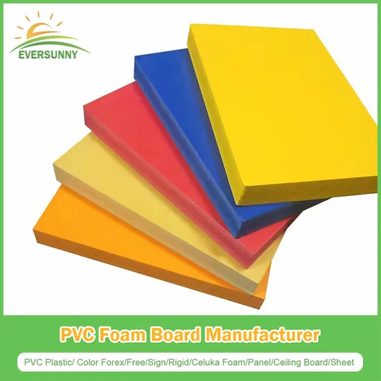 Customized 1220*2440/1560*3050/2050*3050/3mm PVC Free Foam/Kt/Paper/PS/Panel/PP Hollow/Celuka Forex Plastic Sintra Printing Signage Rigid Board Manufacturer 