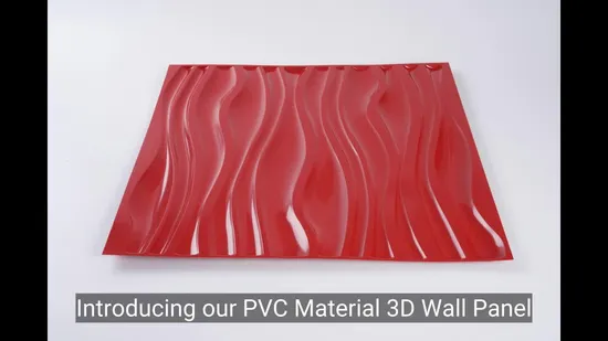 3D PVC Board Used Interior Wall modern Space Decoration 